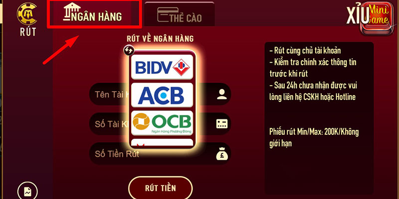 Bạn có thể thực hiện chuyển tiền về tài khoản ngân hàng cá nhân