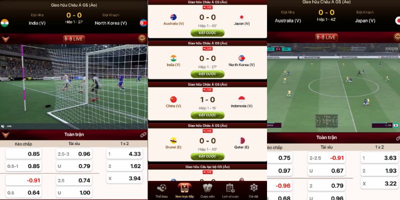 Theo dõi bóng đá ảo ngay tại cổng game trực tuyến